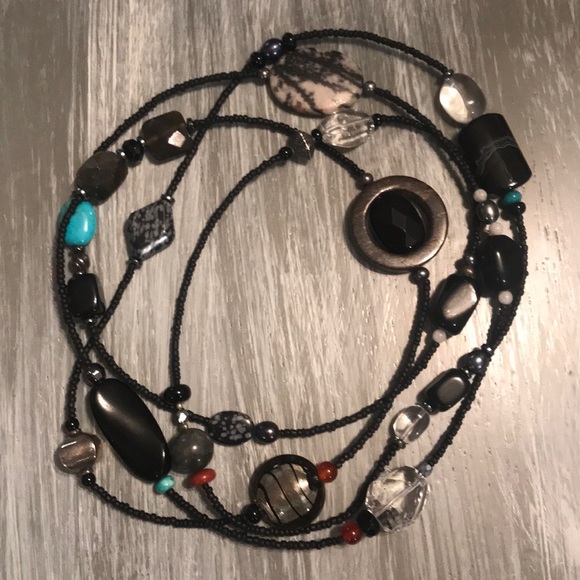 🌟SILPADA N1967 Multi Stone Boho Necklace - Picture 1 of 8
